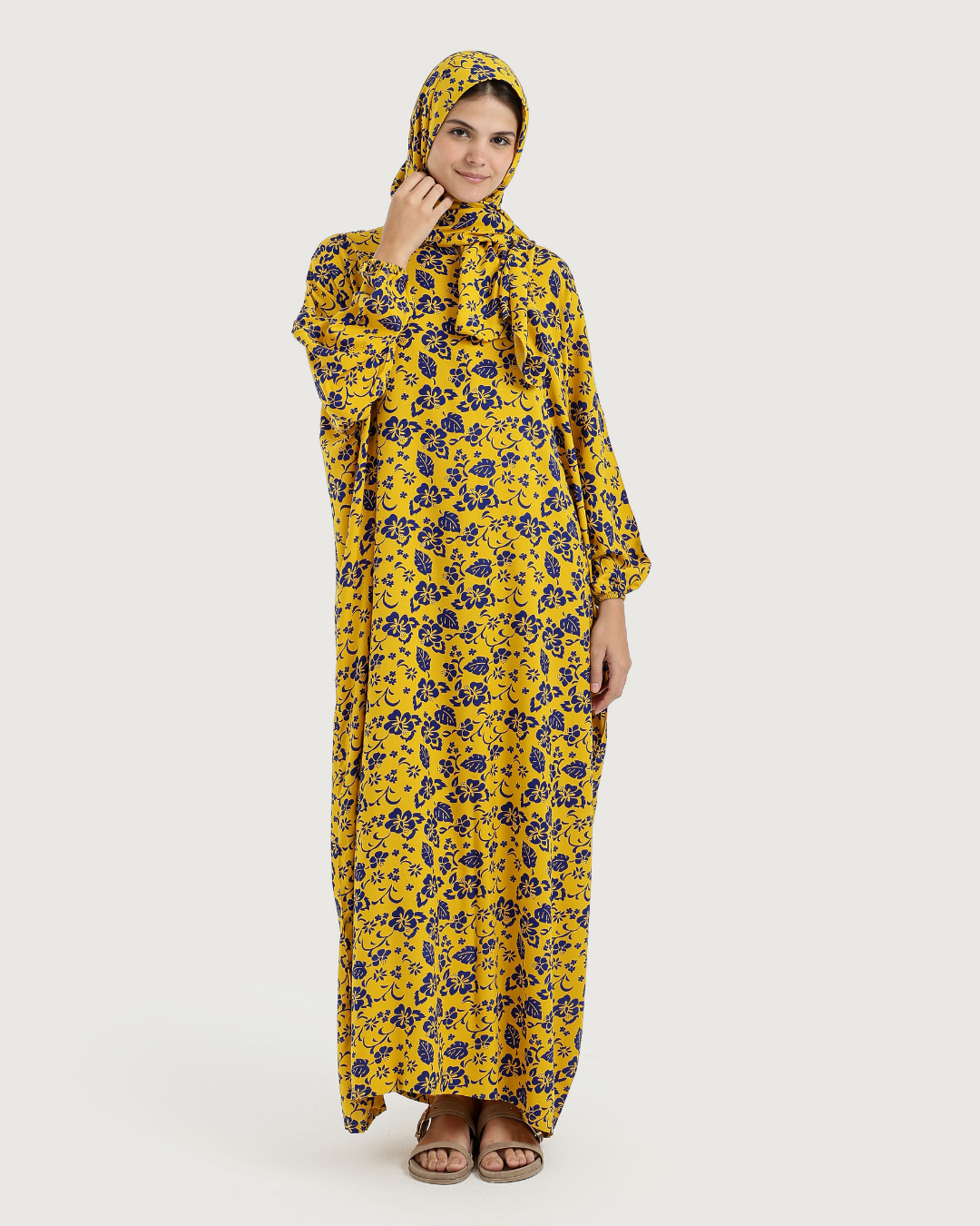 Printed Viscose Abaya 12
