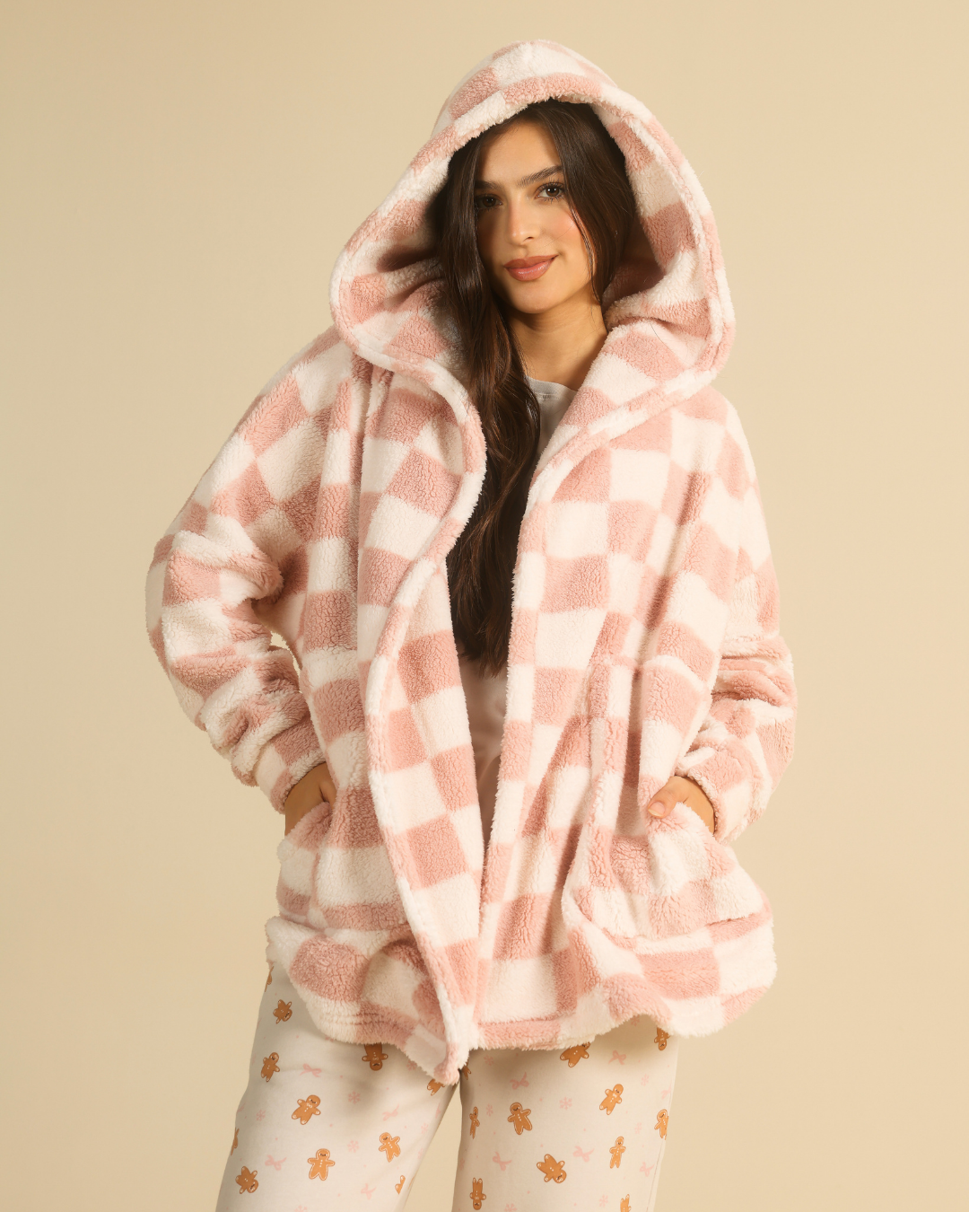 Cute Gingerbread Women 3 pieces Pajama