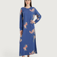 Women's Long Printed Nightshirt with Long Sleeves