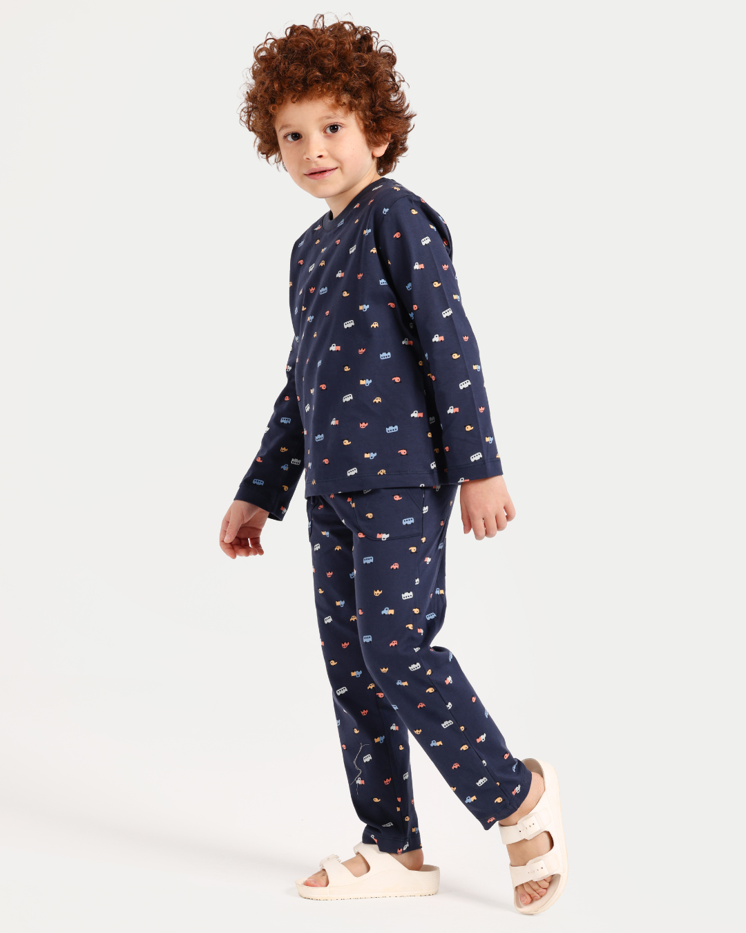 بيجاما أولادي بكُم السيارات السريعة