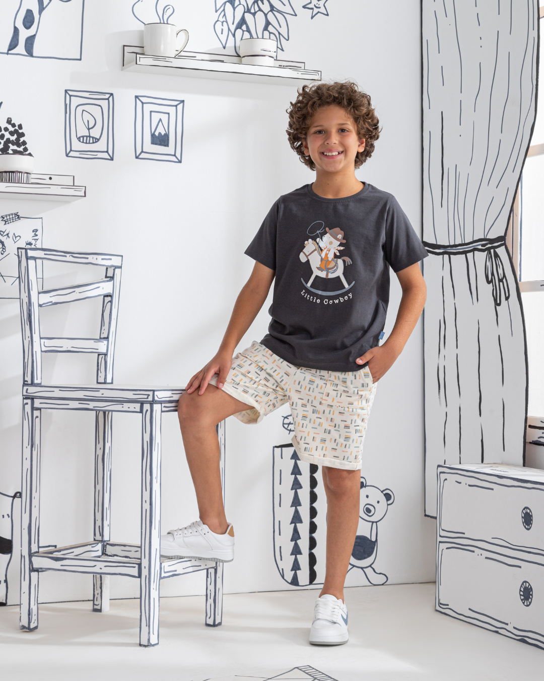 Little Cowboy   بيجاما اولادي نص كم