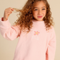 Girls' pajamas with a delicate floral print