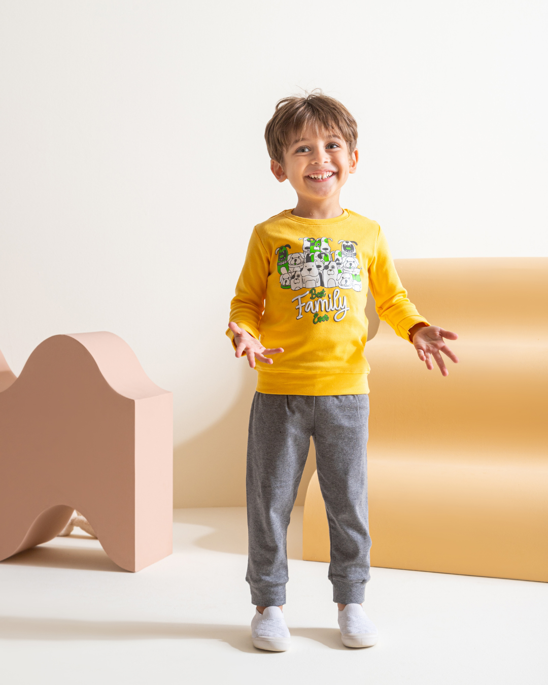 Best Family بيجامه اولادي طقم طباعة  انترلوك