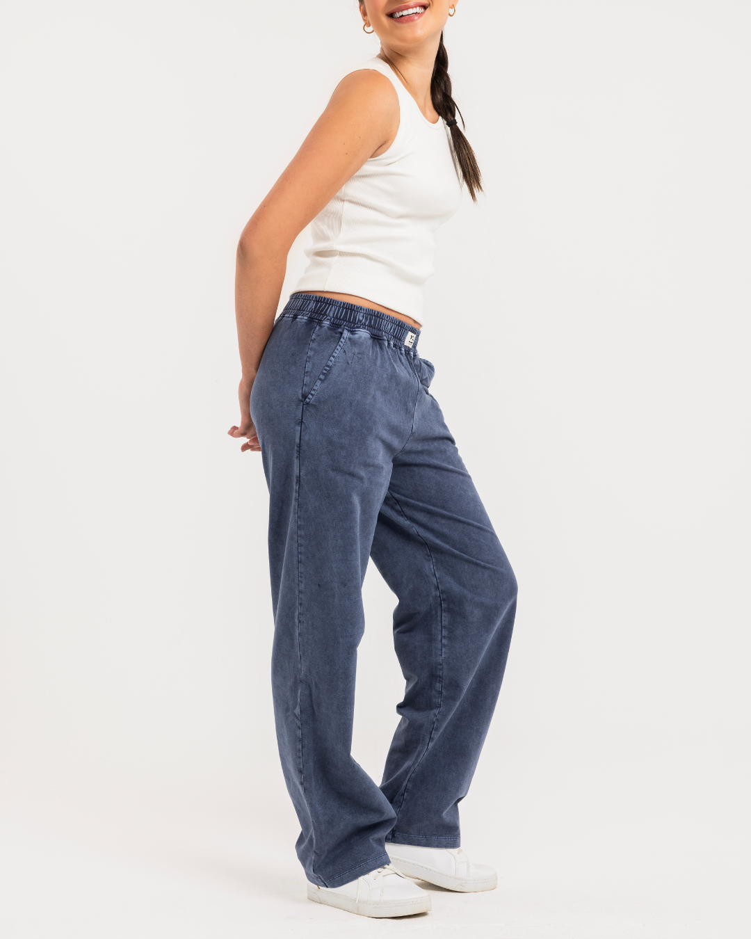 Acid Washed Sweatpants Summer Melton