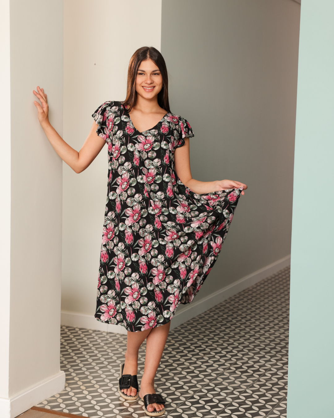 753 قميص فسكوز قصير