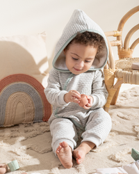 Parrot Love Baby boy Jaquard Hoodie jumpsuit