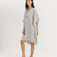 Women's Short Striped Dress with Short Sleeves