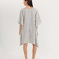Women's Short Striped Dress with Short Sleeves