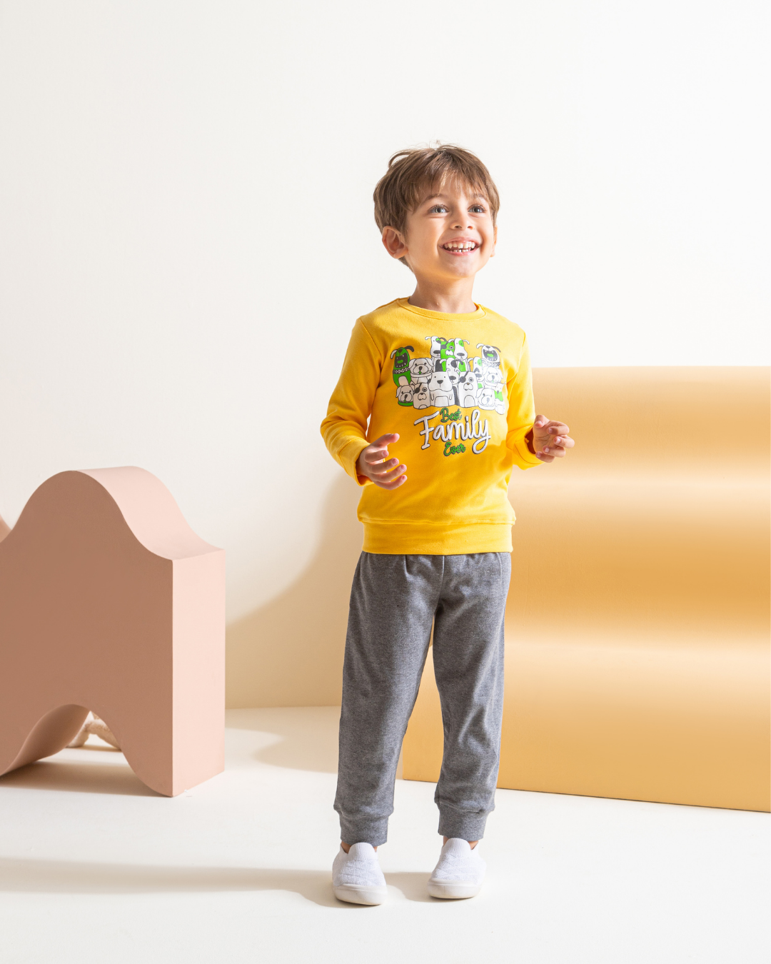 Best Family بيجامه اولادي طقم طباعة  انترلوك