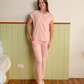 Women's pajamas half a number of long trousers, dotted print