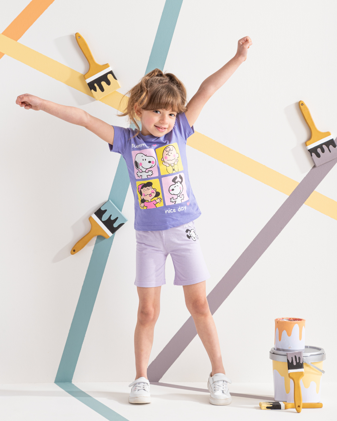 Snoopy and peanuts بيجامة بناتي Disney