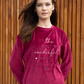 Season's greetings Women's Long Sleeve Soft elastin velvet