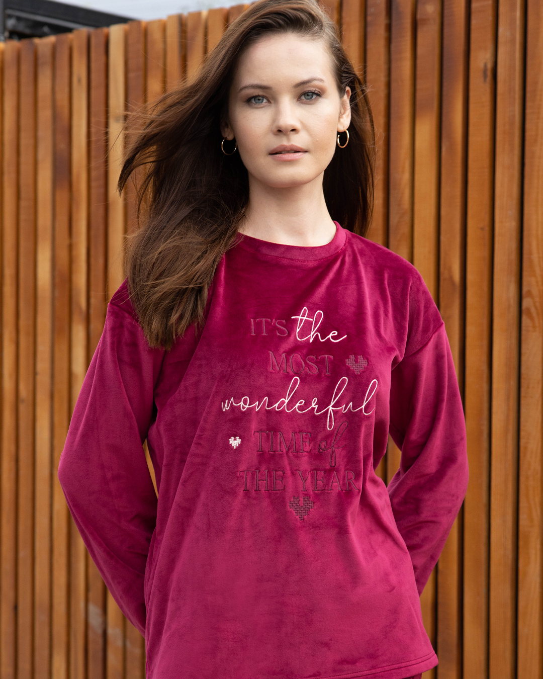 Women's velvet T-shirt