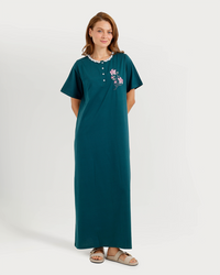 Women's Lycra Half Sleeve Nightgown