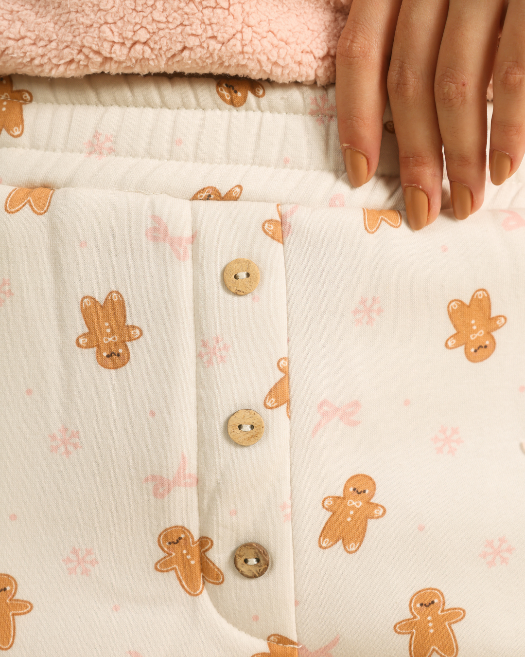 Cute Gingerbread Women 3 pieces Pajama
