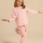Girls' pajamas with a cute winter floral print