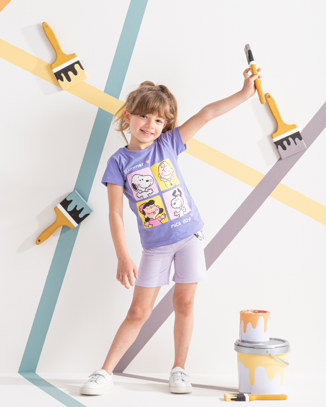 Snoopy and peanuts بيجامة بناتي Disney