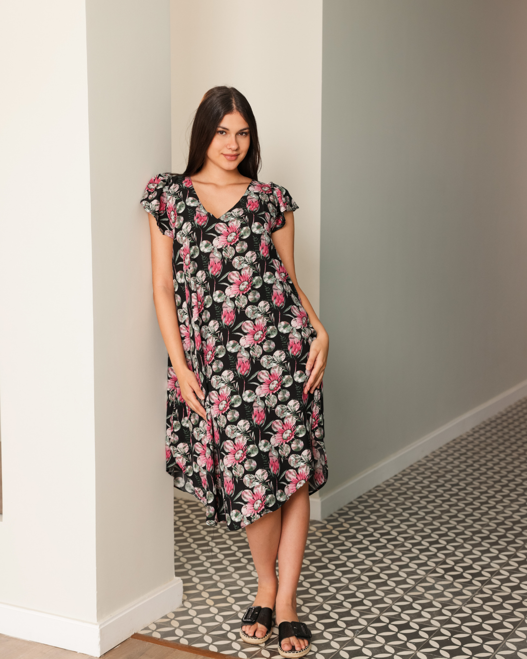 753 قميص فسكوز قصير