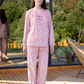 Hello Winter Ladies Soft Elastin Velvet Pajama