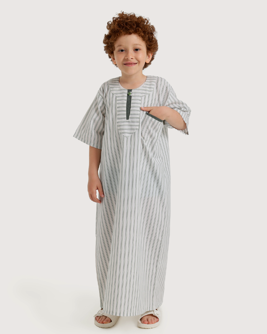 جلبية اولادي نص كم مقلمة