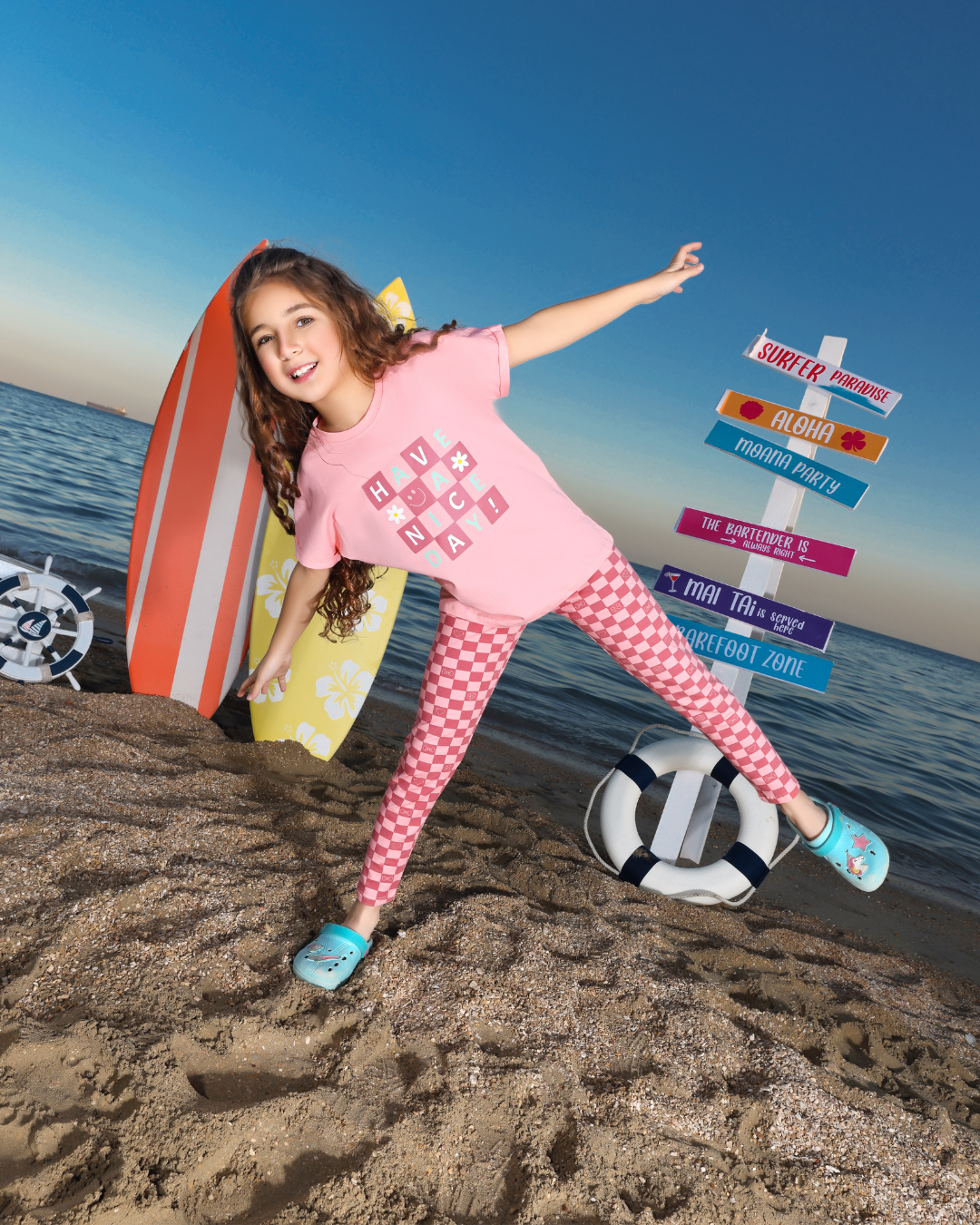 xoxo Girls' jersey pajamas, half sleeves and trousers