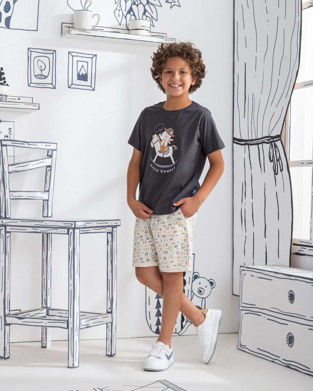 Little Cowboy   بيجاما اولادي نص كم