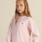 Sheep Hugs Girls Pajama in Dusty Pink