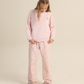 Sheep Hugs Girls Pajama in Dusty Pink