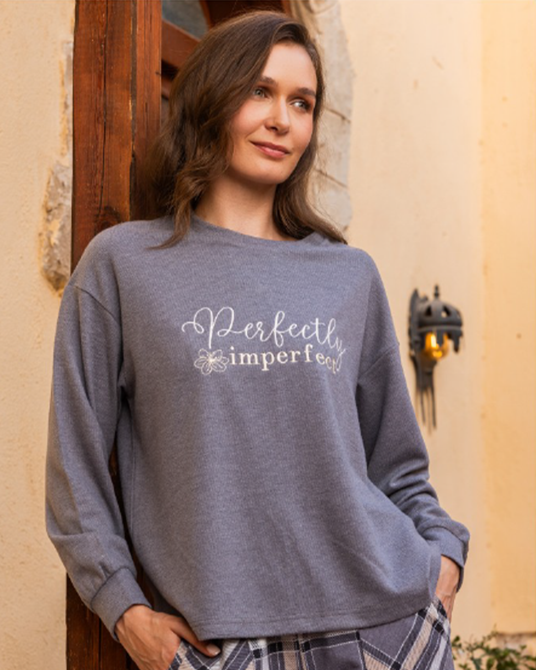 بيجاما حريمي كاروه بنطلون