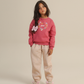 Girls' Flower Heart Pants Pajamas