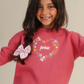 Girls' Flower Heart Pants Pajamas