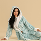Abstract floral women robe