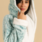 Abstract floral women robe