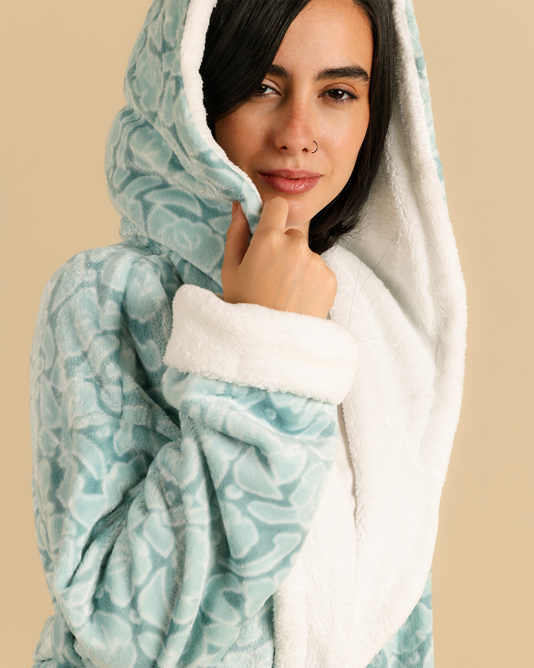 Abstract floral women robe