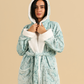 Abstract floral women robe