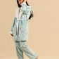 Abstract floral women robe