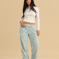 Abstract floral women pants