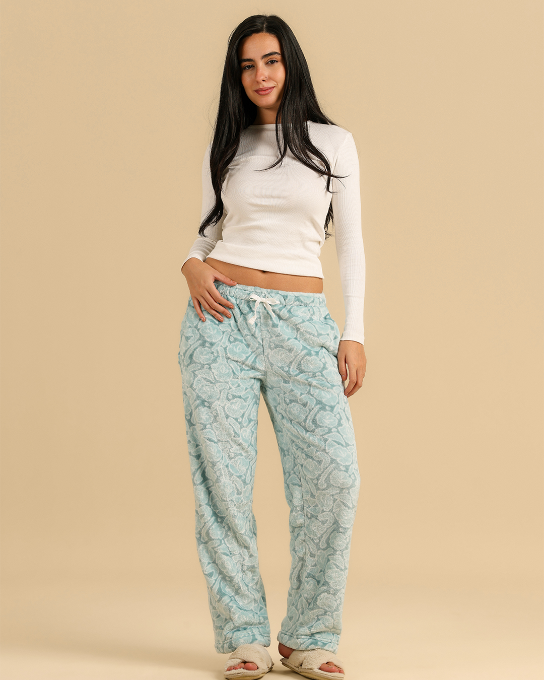 Abstract floral women pants