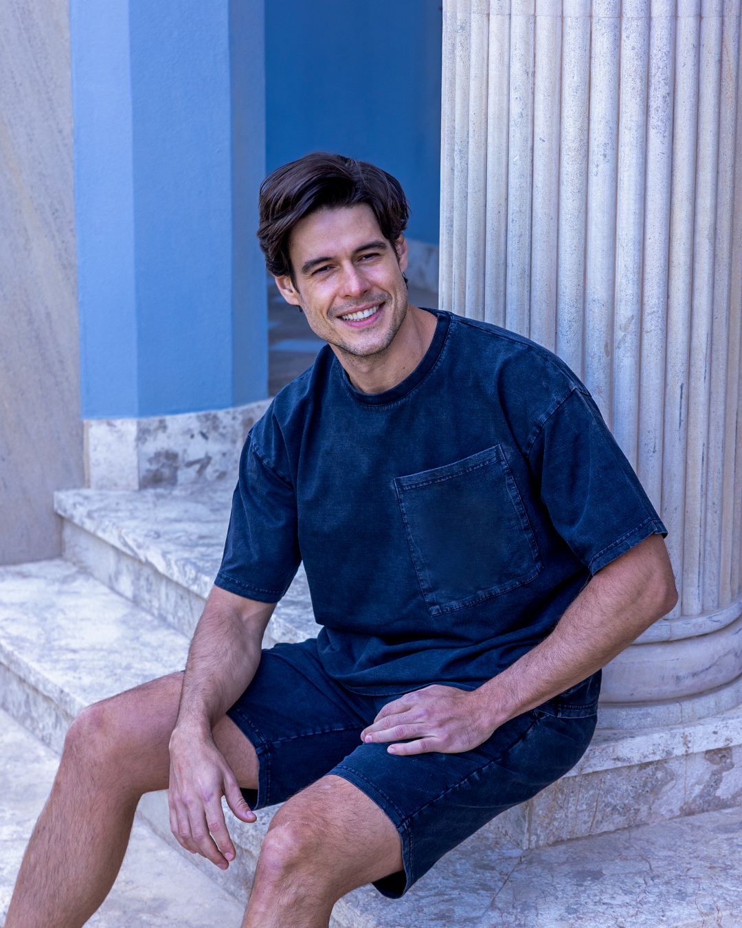 طقم شورت سمر ميلتون نص كم و جيب كبير