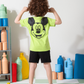 MARVY Mickey Mouse Beigeامة orلادي وسط فسفوري