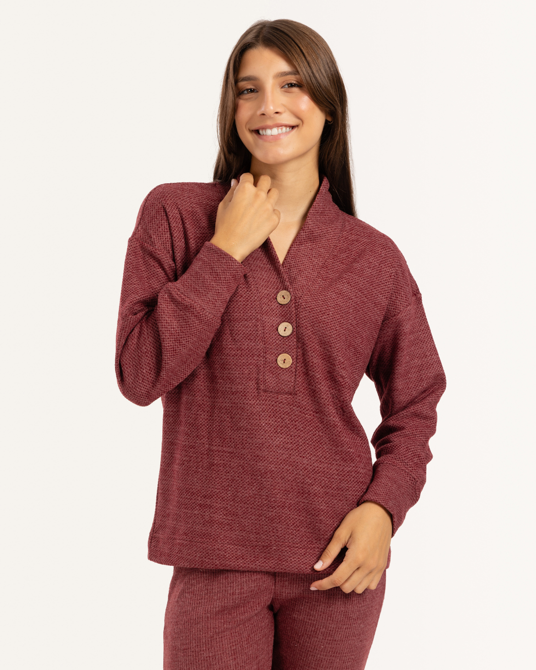 طقم جاكارد خروج بجيب و زراير