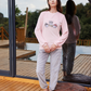 Snowman season women's pajamas, Soft elastin velvet, long sleeves