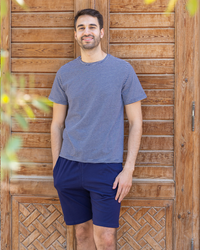 Men's thin striped pajamas