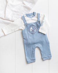 Hello friend بيجامه اولادي تيشيرت+سالوبيت حمالة مطبوعة