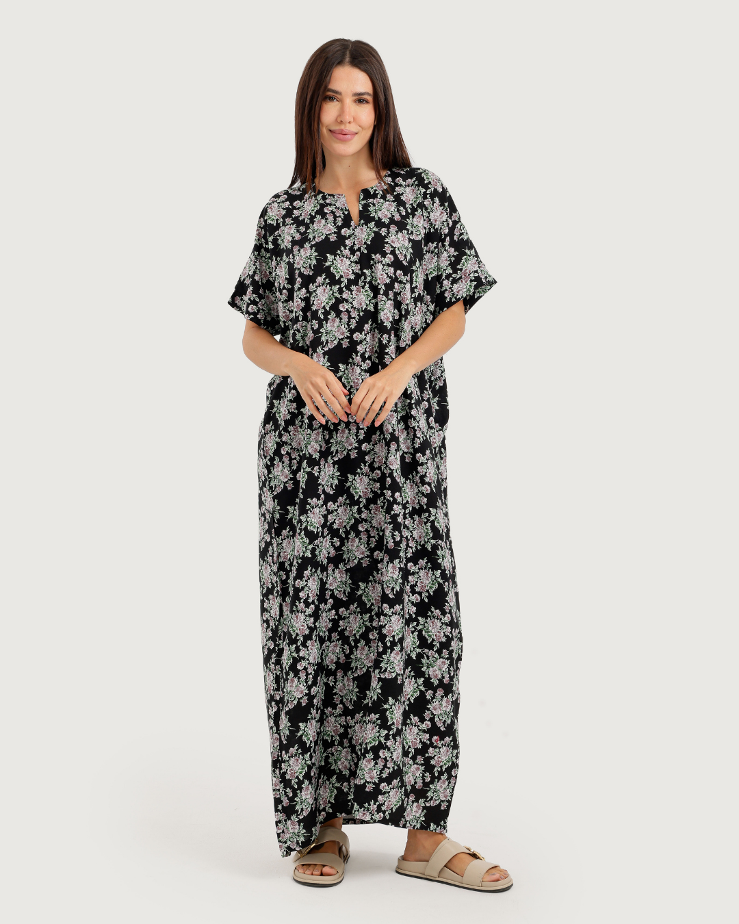 Long Patterned Viscose Shirt 177