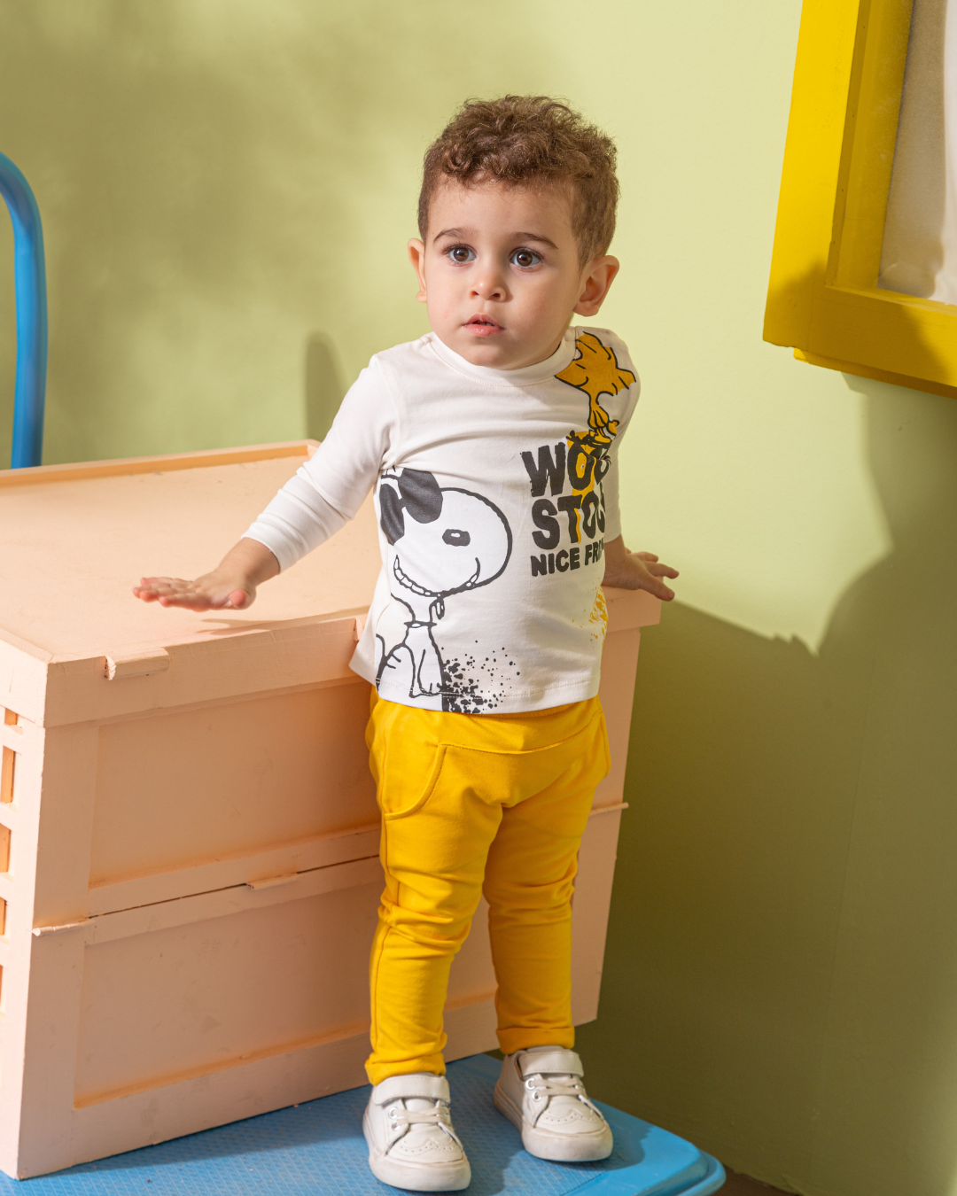 Wood Stock Friends NB بيجامه اولادي بيبي