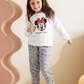 Minnie mouse girls' long sleeve pajamas