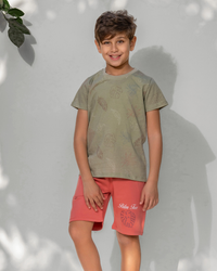 Pajama garçon Palm Tree, demi leggings, short