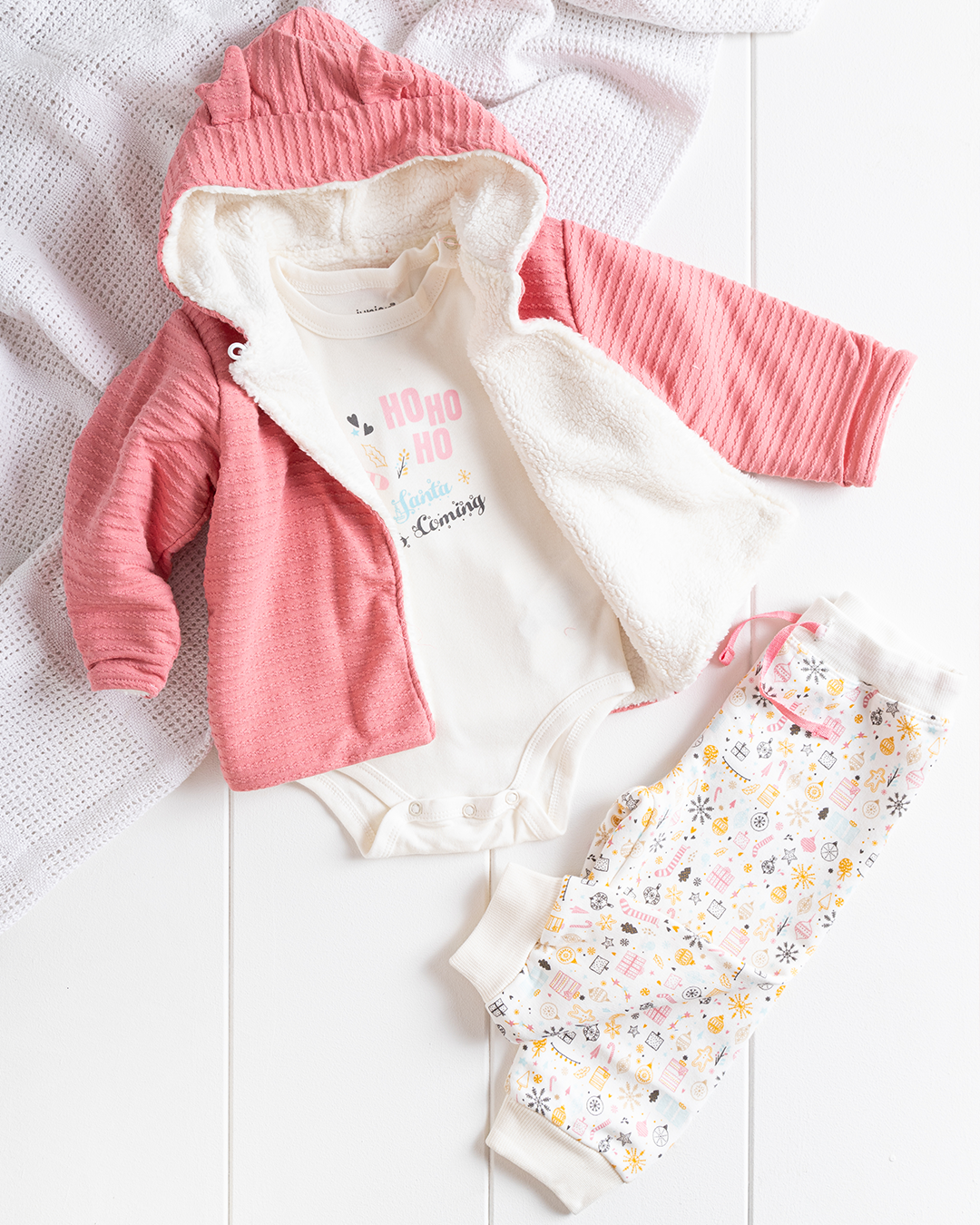 Chi Girl's Pajama Body + Cabochon Jacket + Printed Pants