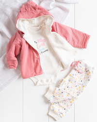 Chi Girl's Pajama Body + Cabochon Jacket + Printed Pants